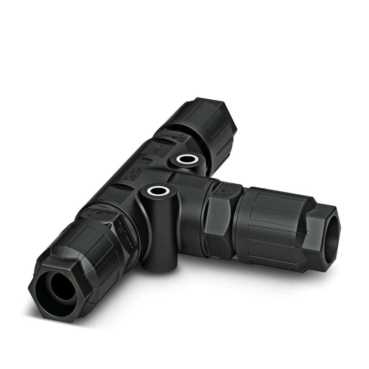 Кабельный T-разветвитель Phoenix Contact QPD T 2PE1,5 3X4-9 BK 0,5 мм²-1,5 мм² 690 В 17,5 A (1414712)