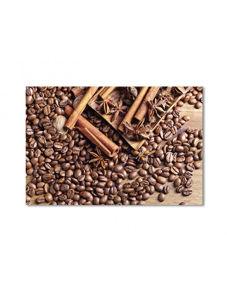 Картина модульная Стол кофейных зерен и корицы 1 модуль 80x120 см