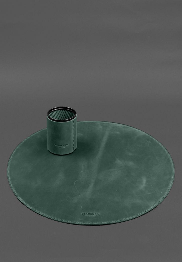 Настольный набор из натуральной кожи 1.2 Crazy Horse Зеленый (A-028804) - фото 6 Настольный набор из натуральной кожи 1.2 Crazy Horse Зеленый (A-028804) - фото 6