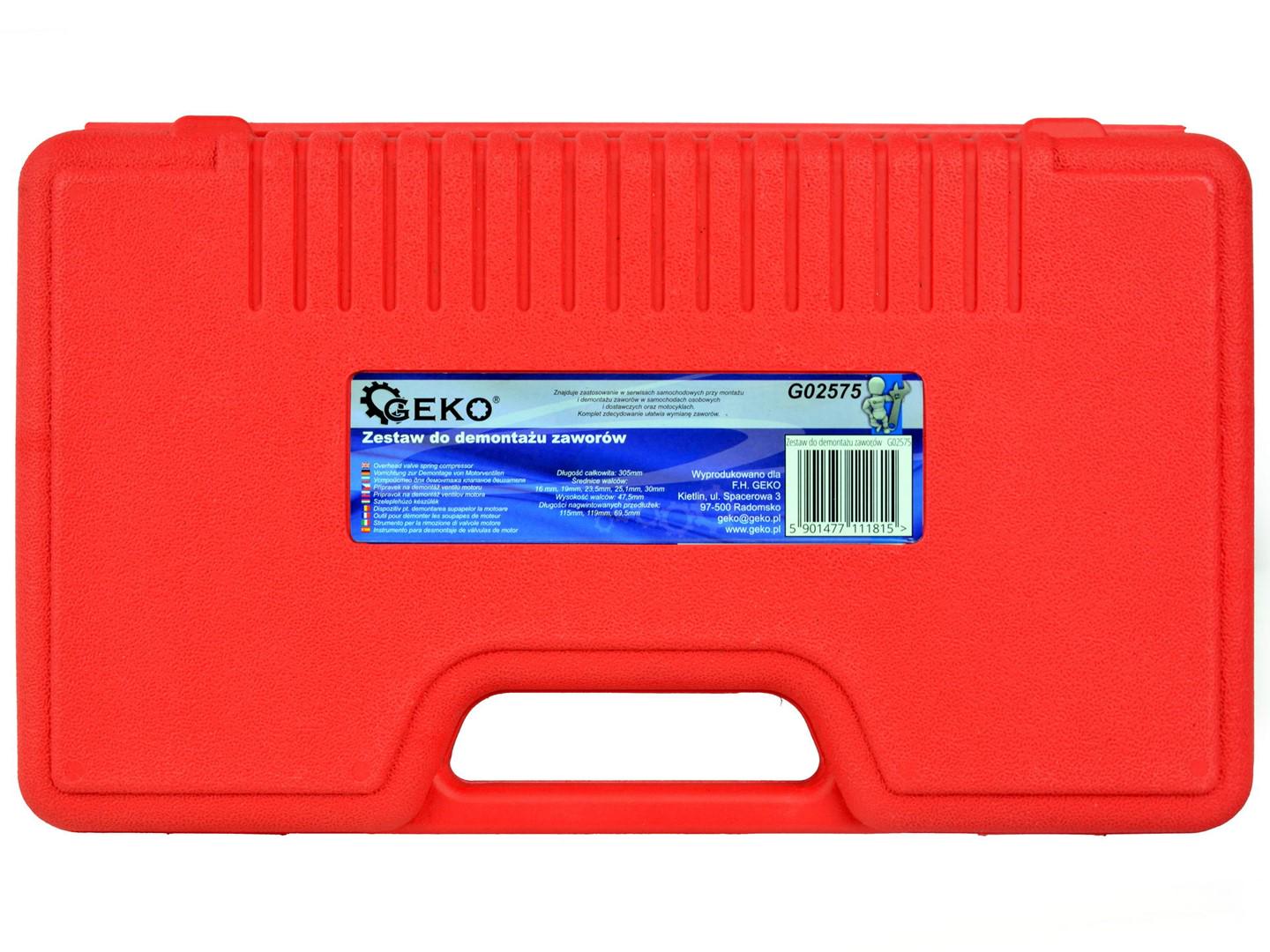 Набор для демонтажа клапанов Geko G02575 (27583014) - фото 5 Набор для демонтажа клапанов Geko G02575 (27583014) - фото 5