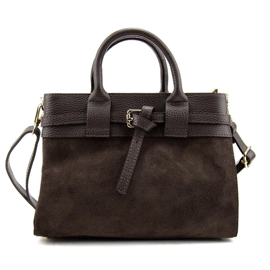 Женская сумка кожаная классическая Firenze Italy F-IT-7634DB-S Шоколадный (2776862198) - фото 3