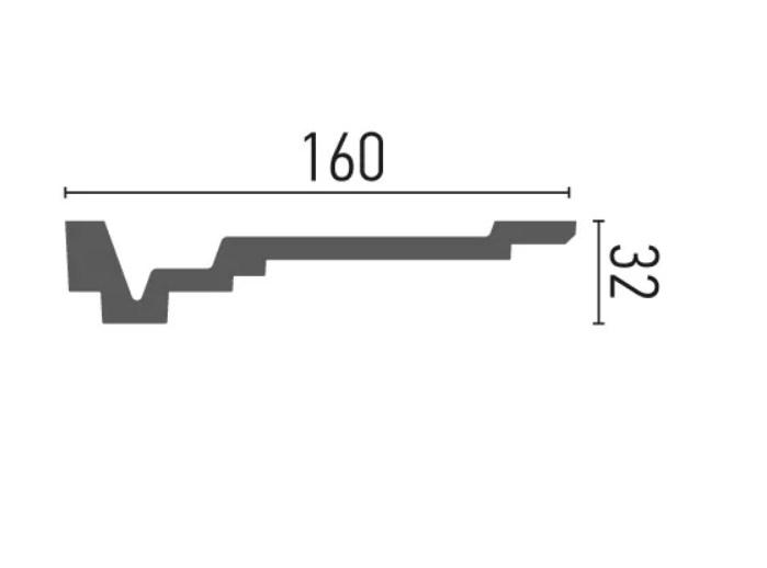 Карниз с гладким профилем Gaudi decor P897 (8054922) - фото 2