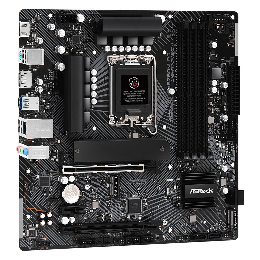 Материнська плата ASRock B760M PG Lightning/D4 (13103587) - фото 2