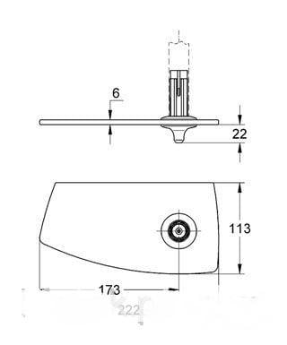 Поличка акрилова Grohe MOVARIO 28549000 (27661) - фото 2