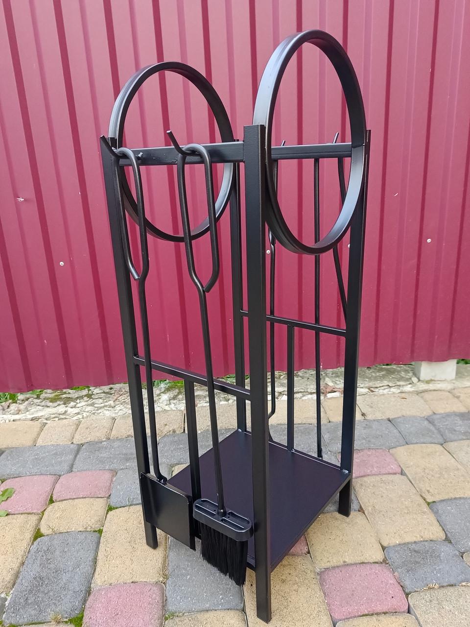 Набор для камина кованый Loft №8 Черный (Набір №8 К-011 ЛОФТ) - фото 3 Набор для камина кованый Loft №8 Черный (Набір №8 К-011 ЛОФТ) - фото 3