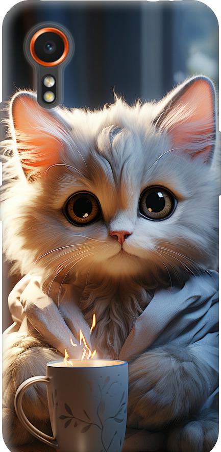 Чехол на Samsung Galaxy Xcover7 White cat (5646u-3695-42517)