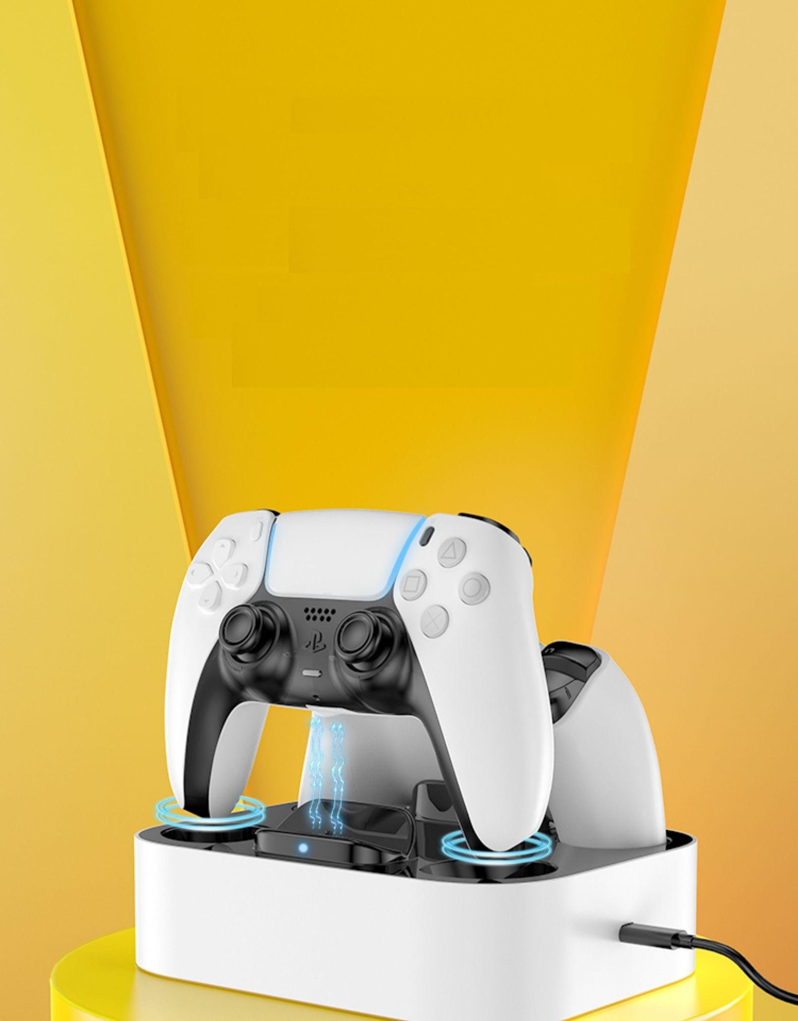 Зарядная станция Xindeli PS5 для геймпада PlayStation 5 Dualsense Белый - фото 6 Зарядная станция Xindeli PS5 для геймпада PlayStation 5 Dualsense Белый - фото 6