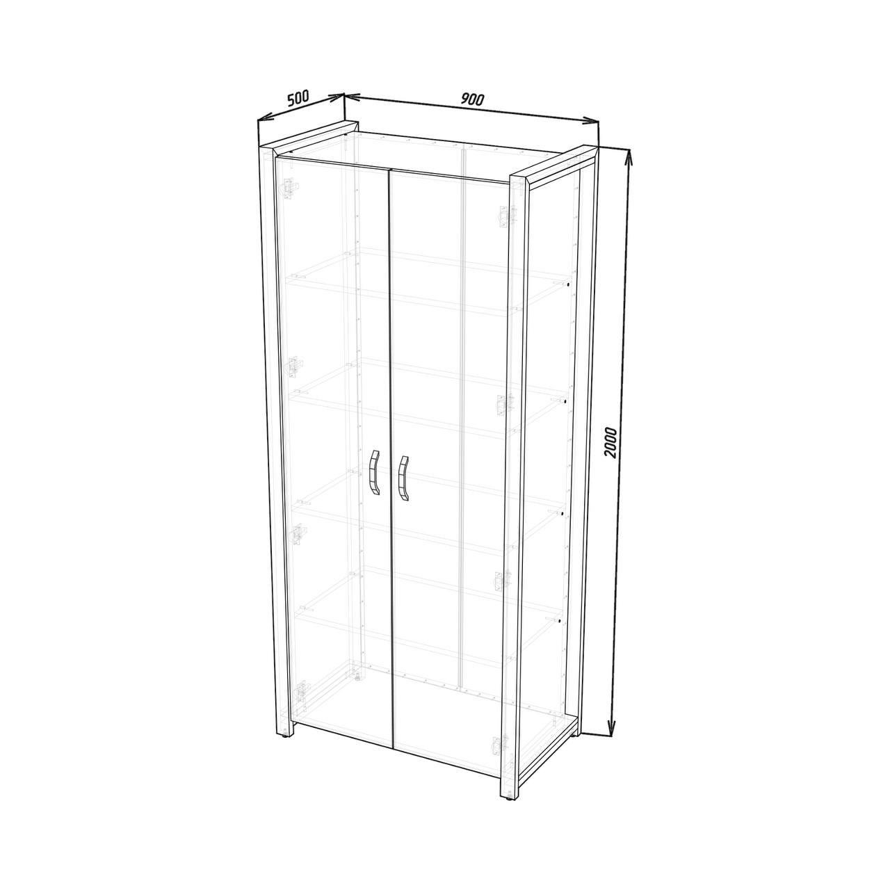 Гарнитуры спальные Loft кровать/комод/шкаф/тумба из дерева (000086535) - фото 5