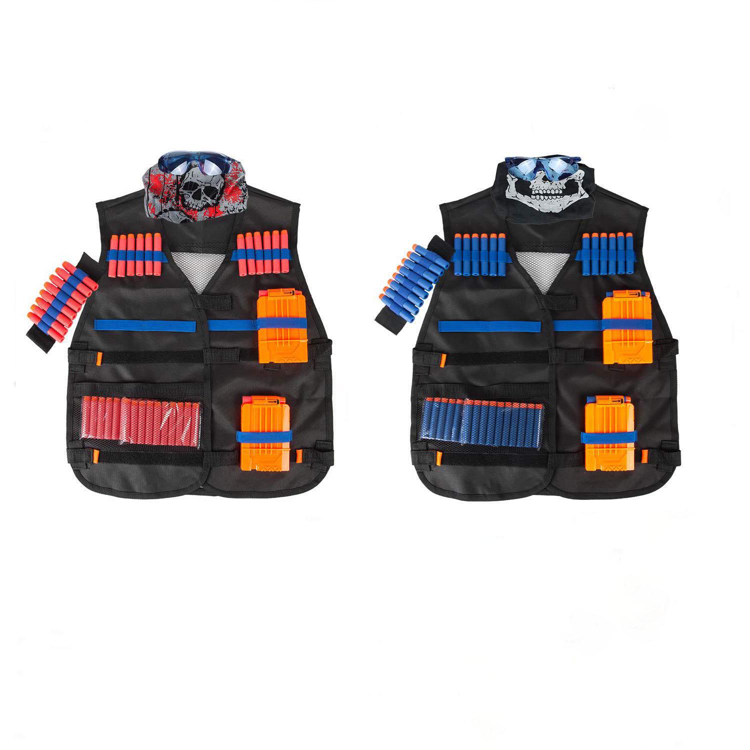Набор из 2 жилетов с аксессуарами Little Valentine N-Strike Elite Series Tactical Vest (B07MG44Y9K)