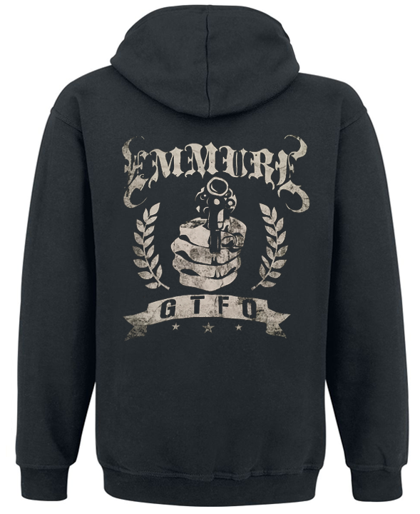 Толстовка без блискавки Emmure GTFO L Чорний (64337) - фото 2 Толстовка без блискавки Emmure GTFO L Чорний (64337) - фото 2