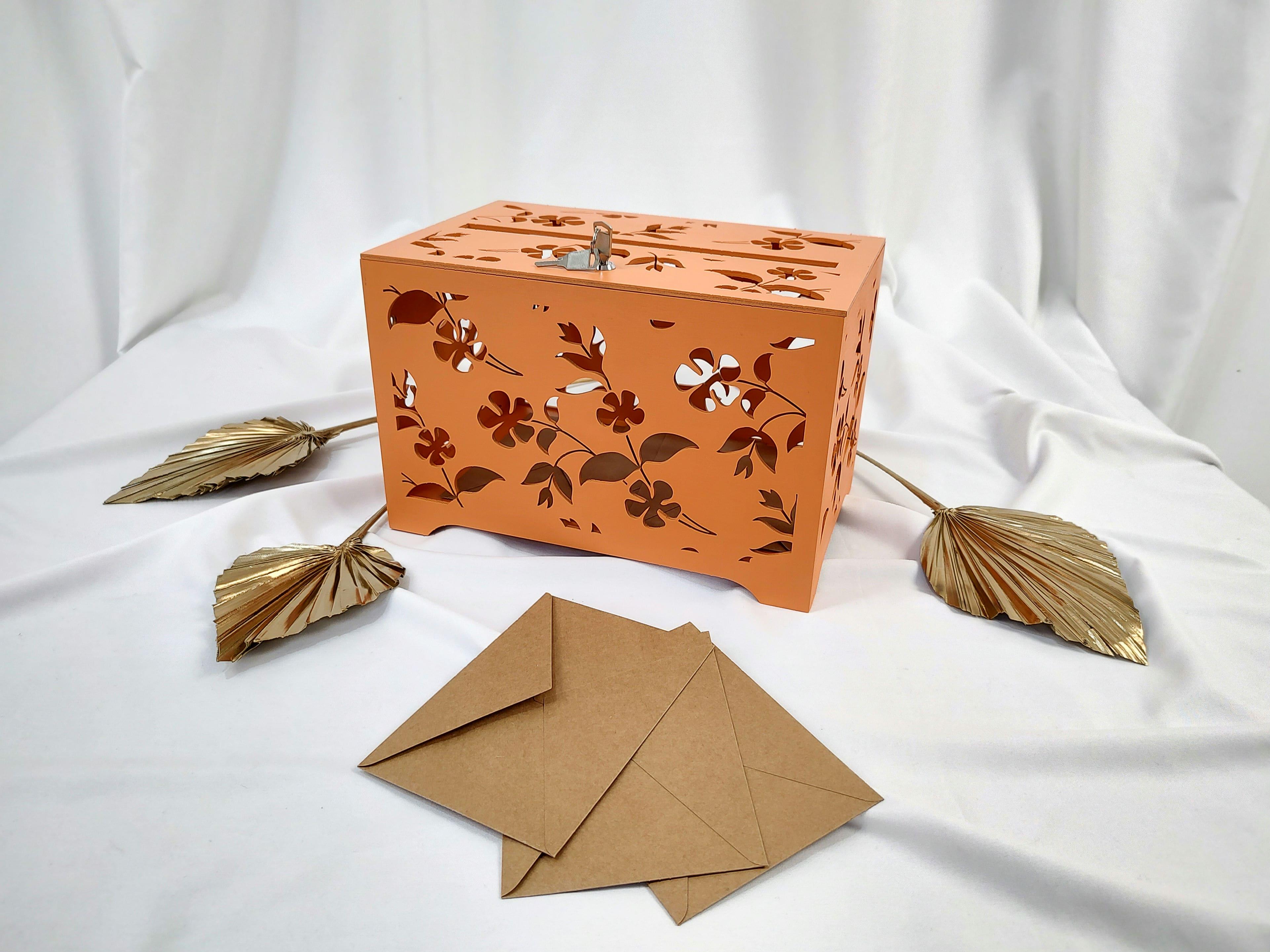 Шкатулка свадебная Elfy Цветы Оранжевый (23780664)