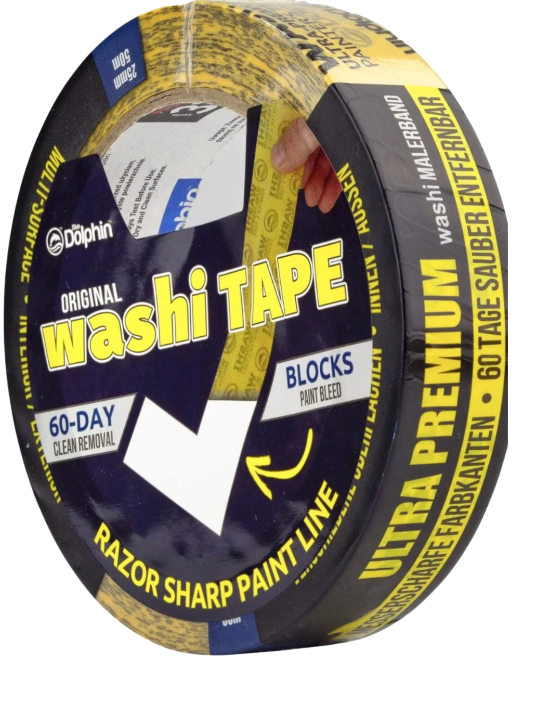 Малярський скотч Blue Dolphin Washi 48 мм/50 м (300-1-04)