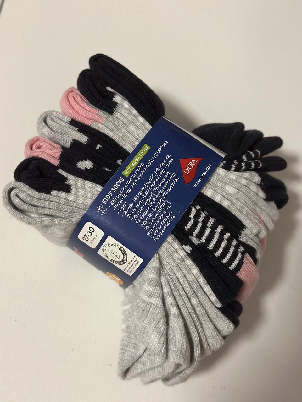 Носки хлопчатобумажные Lupilu для девочек р. 27-30 Носки хлопчатобумажные Lupilu для девочек р. 27-30