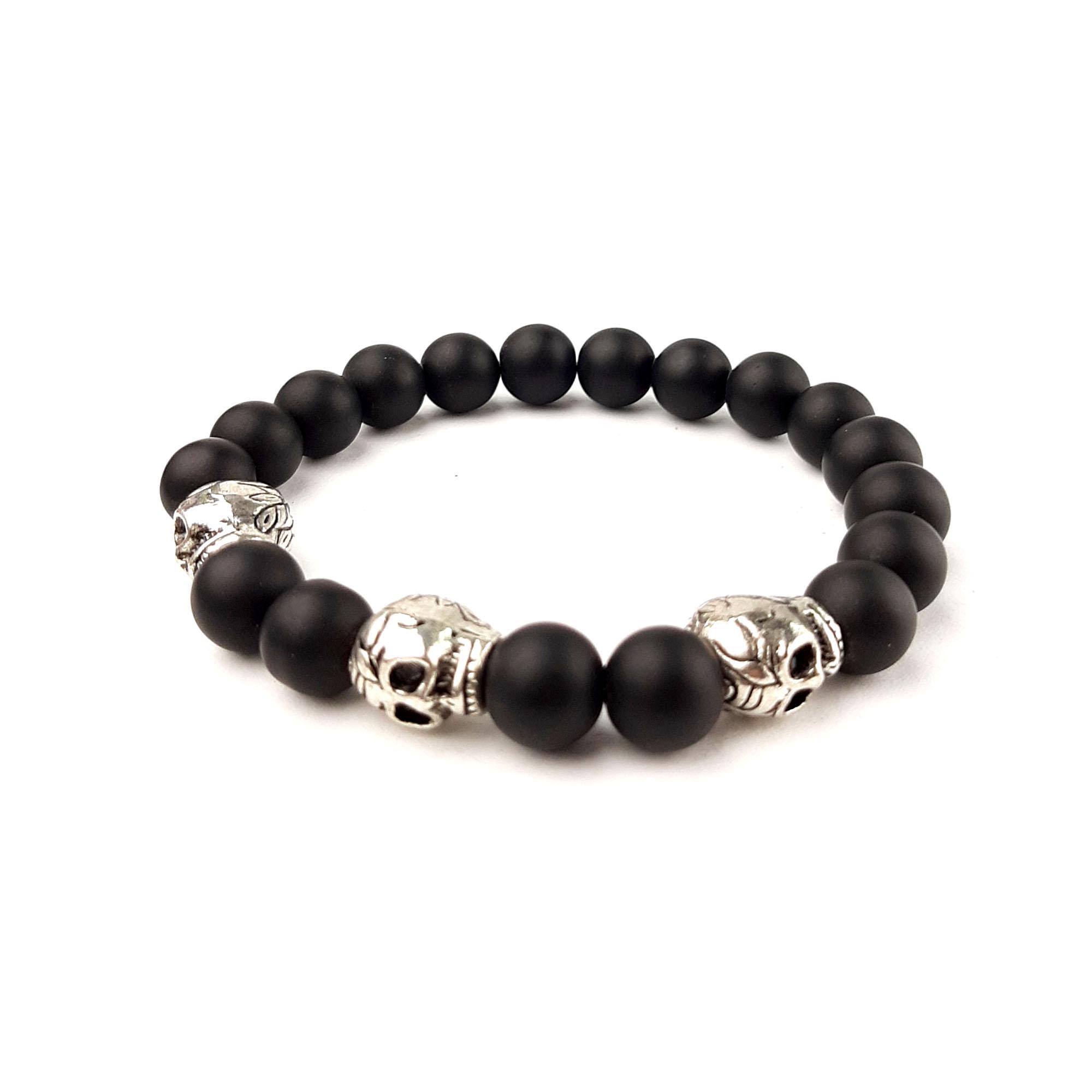 Браслет DARSANA На троих из натурального камня шунгит (DRSU005088)