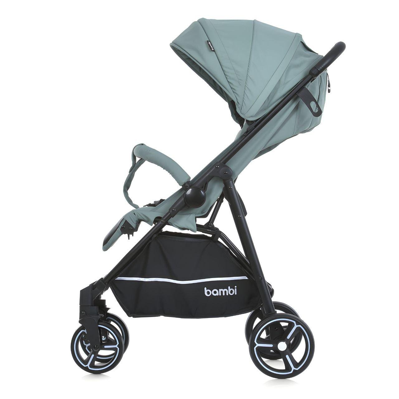 Коляска-книжка прогулочная Bambi M 4249-2 максимальная нагрузка до 25 кг Green Matt (24039636) - фото 3