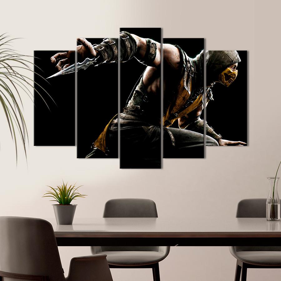 Настенний декор Смертоносный Скорпион Mortal Kombat 112x68 см (A144-5)