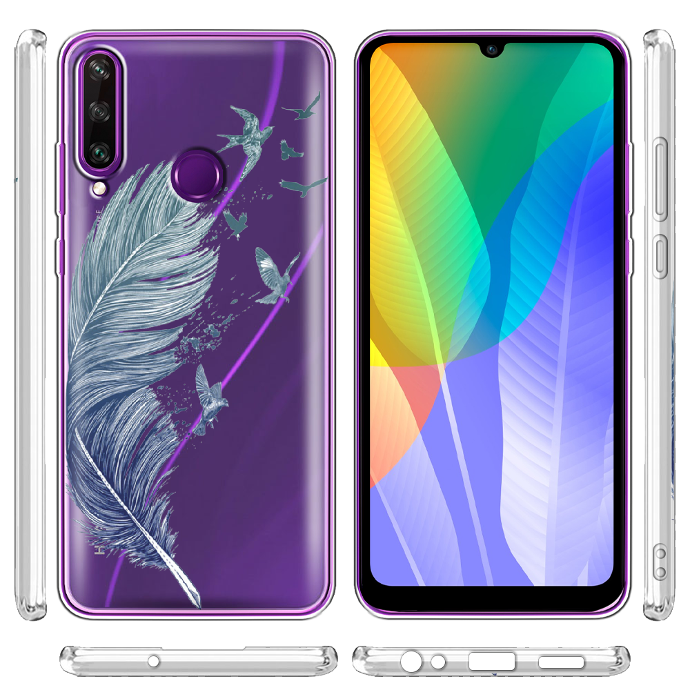 Чохол BoxFace Huawei Y6p Feather Прозорий силікон (40017-cc38-40017) - фото 3