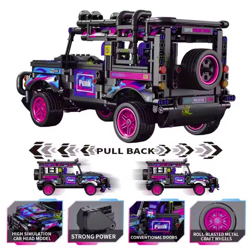 Конструктор Cyberpunk Джип Toyota инерционный автомобиль для детей 768 дет. - фото 3 Конструктор Cyberpunk Джип Toyota инерционный автомобиль для детей 768 дет. - фото 3