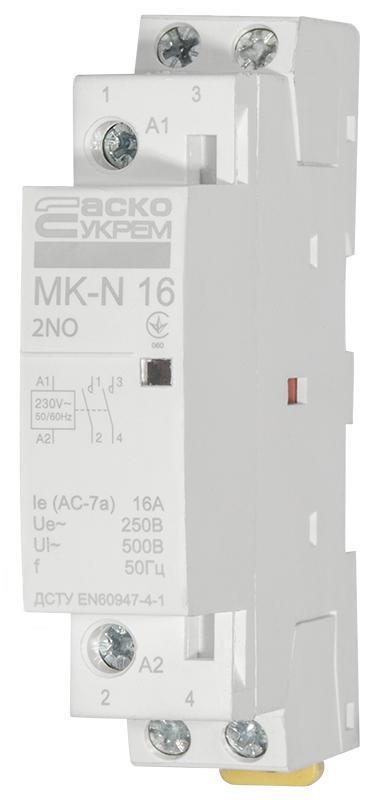 Контактор модульный АСКО-Укрем MK-N 2P 16A 2NO 220V (A0040030023) - фото 3