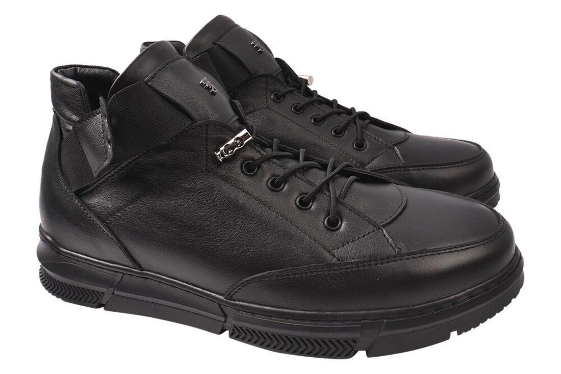 Ботинки мужские Flamanti из кожи на низком ходу р. 40 Черный (80-21ZHC)