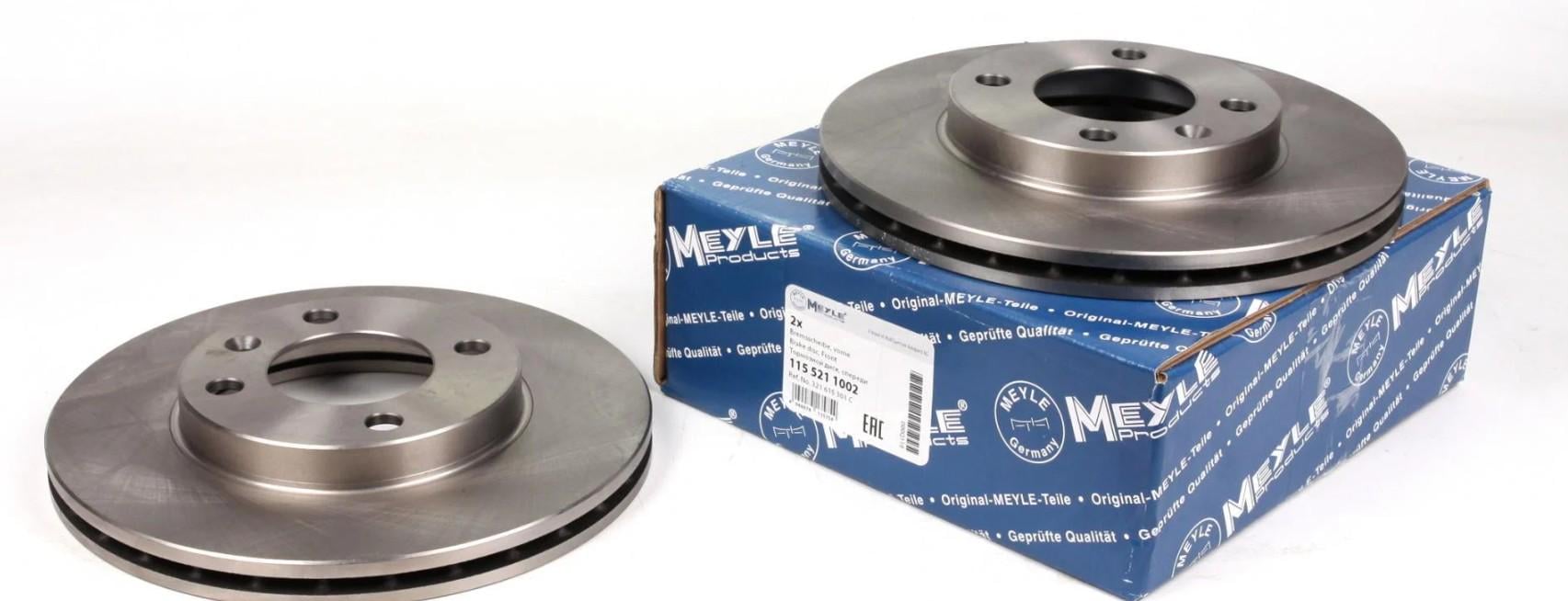 Диск тормозной передний Meyle для VW Golf 74-99 239x20 мм (115 521 1002)