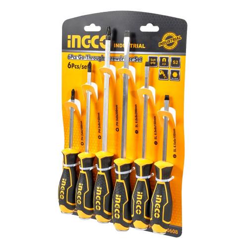 Набір ударних викруток Ingco Industrial 6 шт. (10636098) - фото 2 Набір ударних викруток Ingco Industrial 6 шт. (10636098) - фото 2