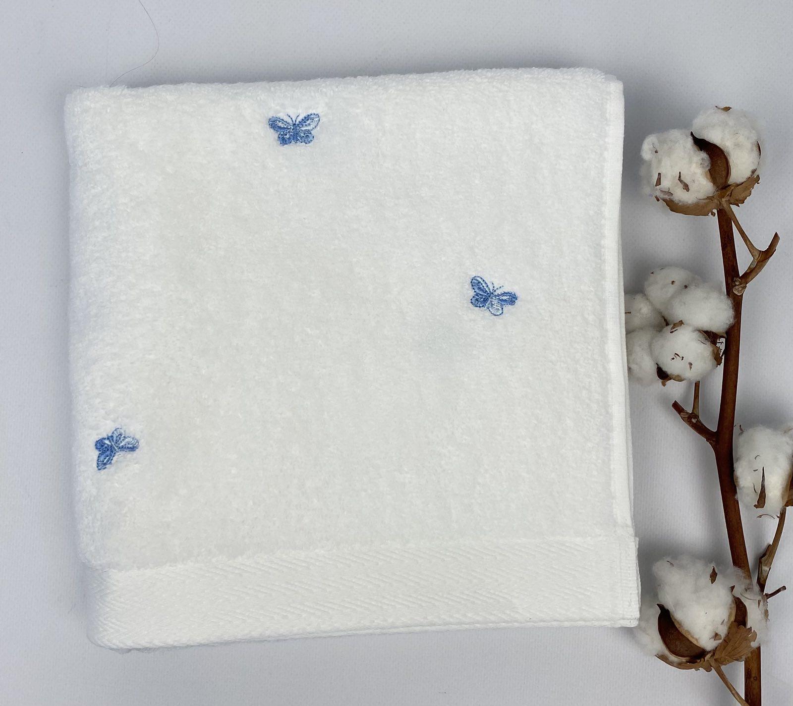 Рушник Maison D'or Butterflies 50x100 см White/Blue (CN19576)