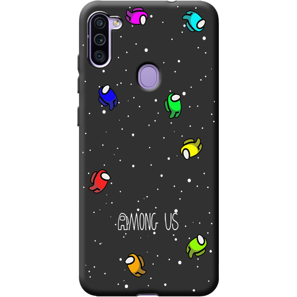 Чехол Boxface Samsung M115 Galaxy M11 Among Us Invisible Черный силикон (39780-bk76-40216)