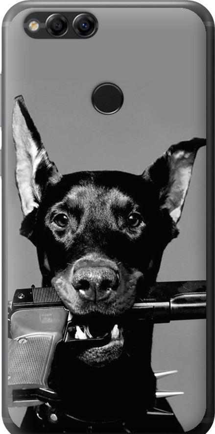 Чохол на Huawei Honor 7X Доберман (2745u-1139-42517) Чохол на Huawei Honor 7X Доберман (2745u-1139-42517)