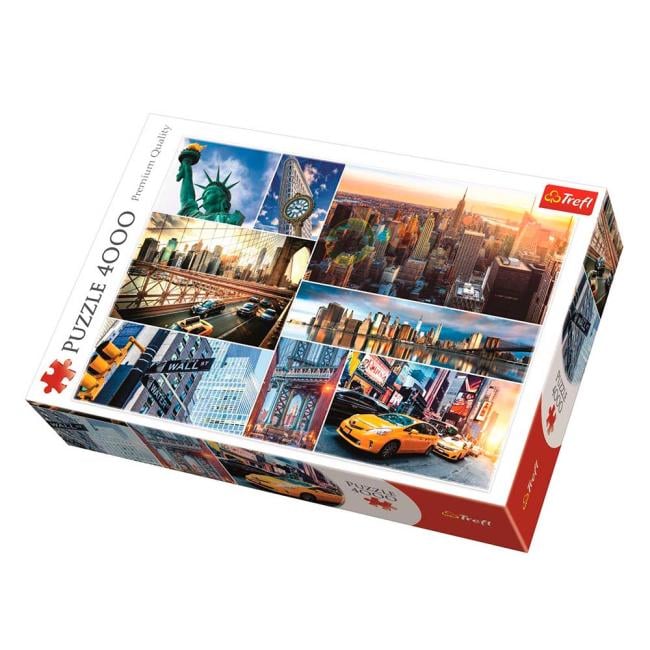 Пазли Trefl Нью-Йорк колаж з картону на 4000 ел. Різнокольоровий (150-98-45006) Пазли Trefl Нью-Йорк колаж з картону на 4000 ел. Різнокольоровий (150-98-45006)