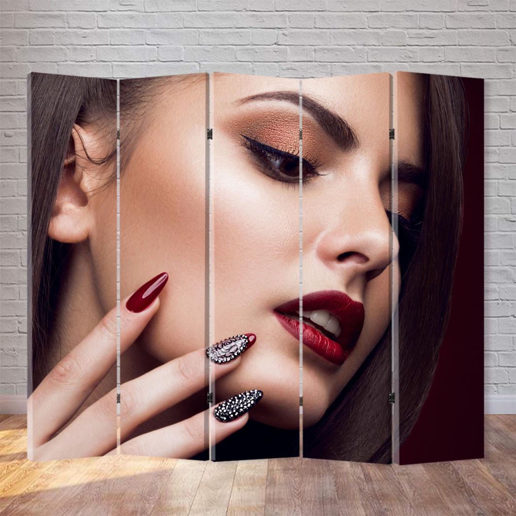 Ширма Бордові нігтики 180х200 см (730415988)