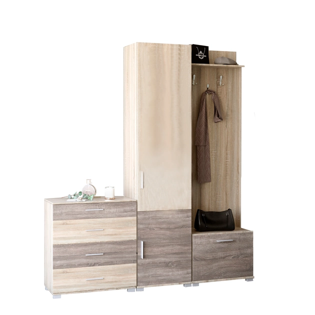 Передпокій Еверест Бриз-2 Дуб сонома/Трюфель (EVR-20494)