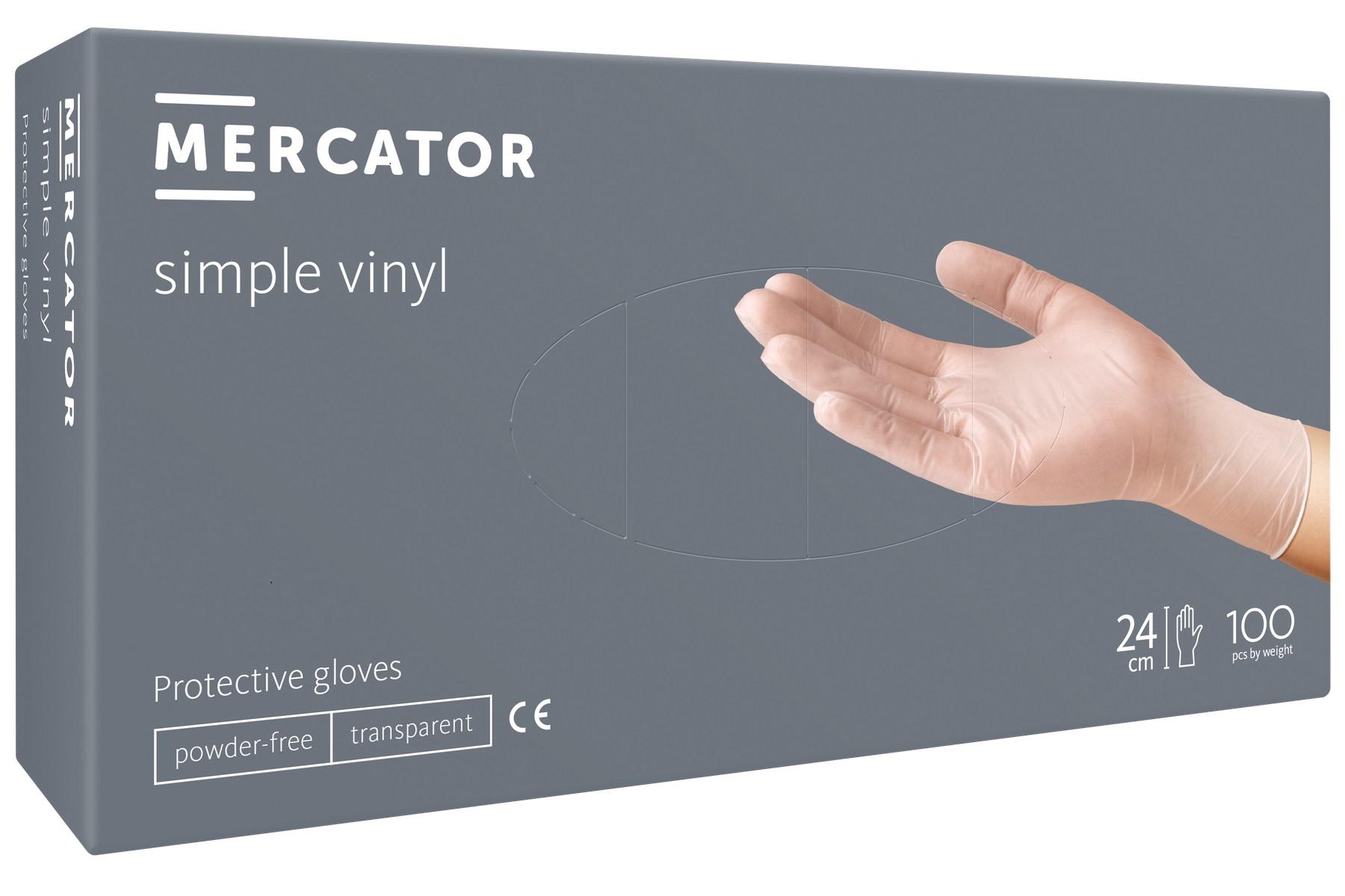 Рукавички Mercator Medical simple vinyl PF L 100 шт.