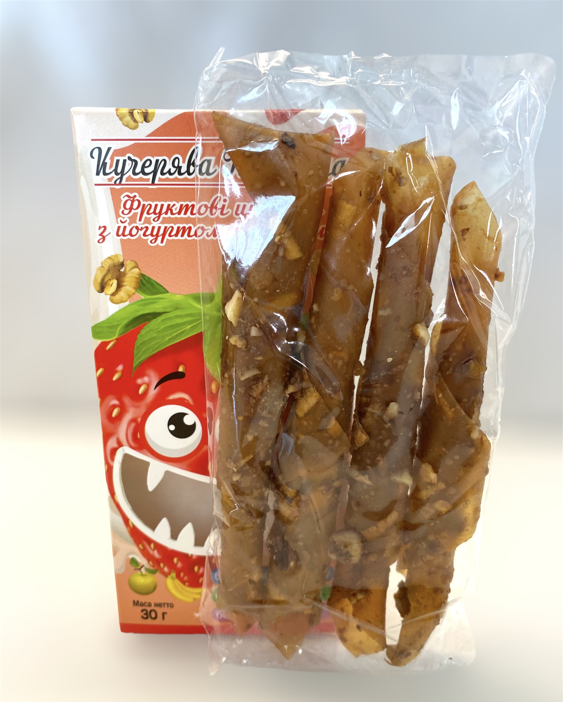 Натуральні цукерки Кучерява Пастила з йогуртом/полуницею і міксом горіхів 30 г - фото 2 Натуральні цукерки Кучерява Пастила з йогуртом/полуницею і міксом горіхів 30 г - фото 2