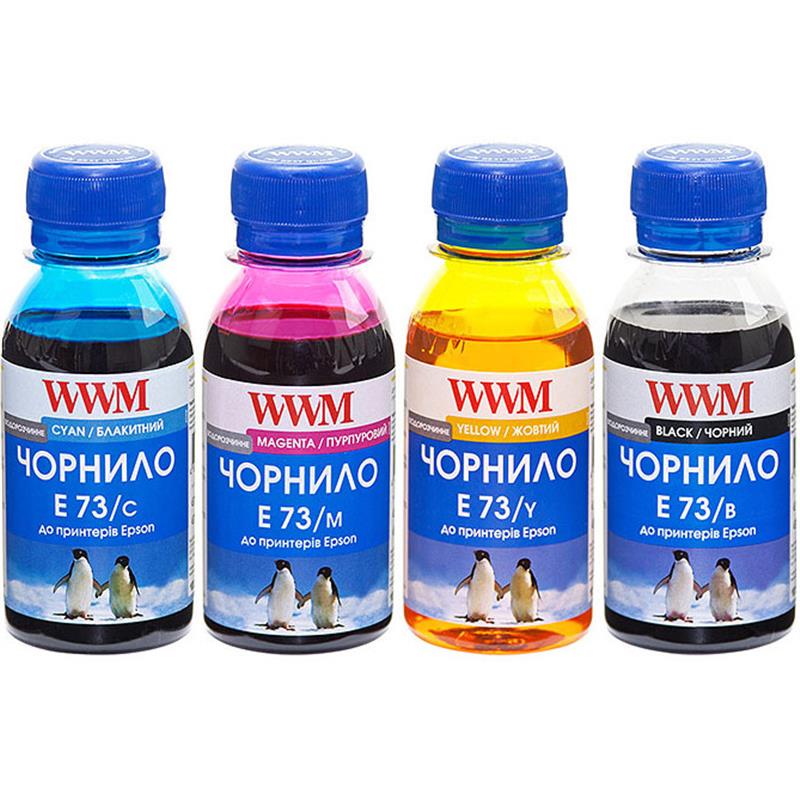 Комплект чорнил WWM Epson Stylus CX3700/T26/TX106/TX206/TX419 4 x 100 мл B/C/M/Y (E73SET-2)