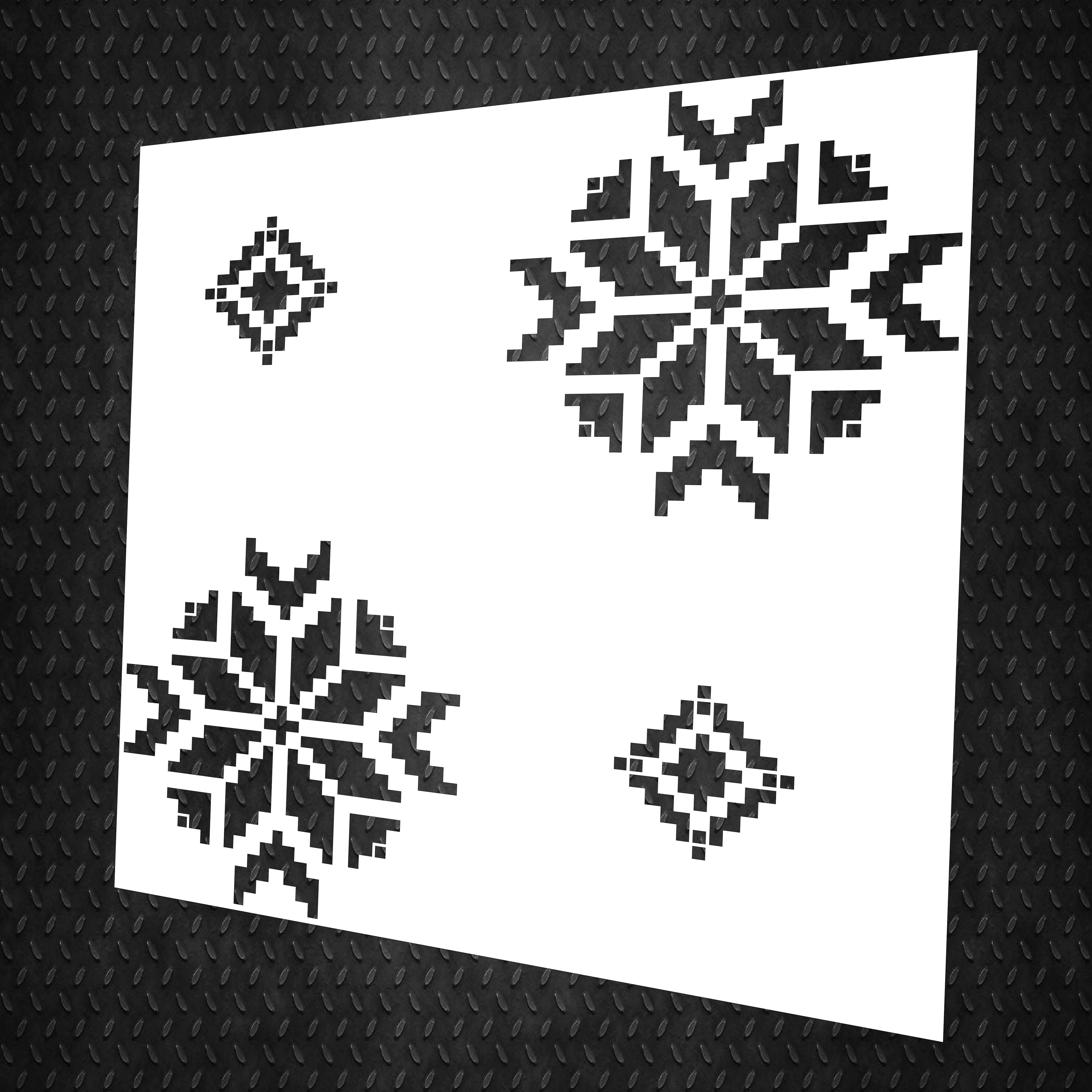 ᐉ Трафарет DFA Квадратний візерунок для штукатурки та фарби 0,3-1 мм ...