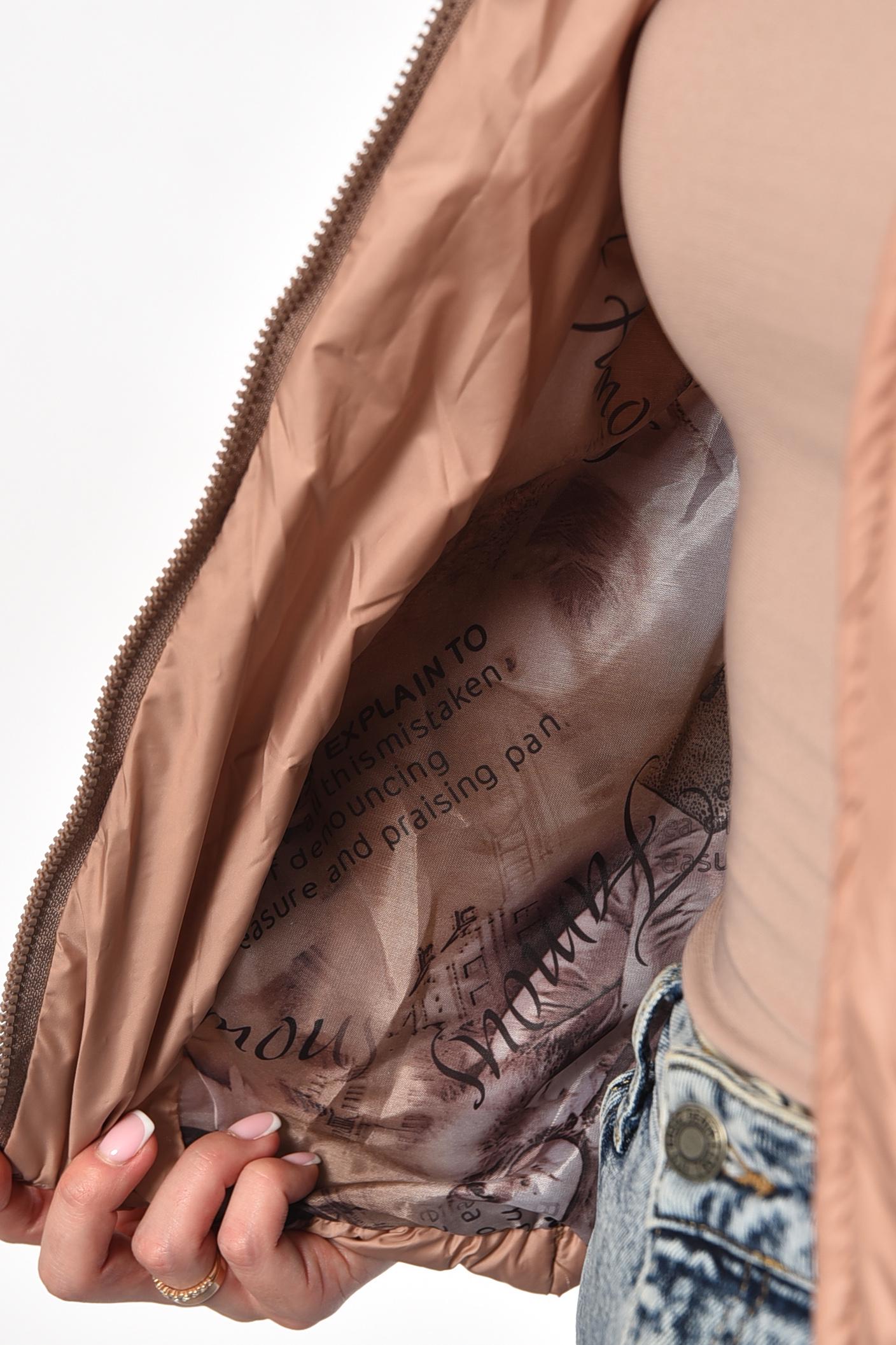 Куртка жіноча демісезонна XS-S Бежевий (181490) - фото 4