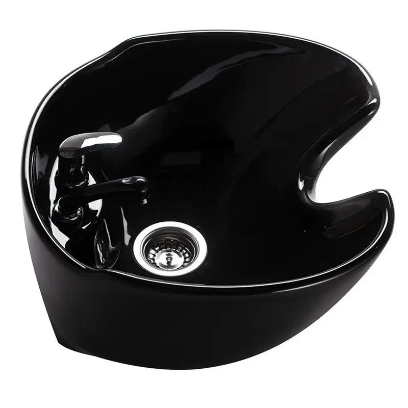 Раковина к парикмахерской мойке с сантехникой ДенІС professional Лилия керамическая Черный (2445072274) - фото 2 Раковина к парикмахерской мойке с сантехникой ДенІС professional Лилия керамическая Черный (2445072274) - фото 2