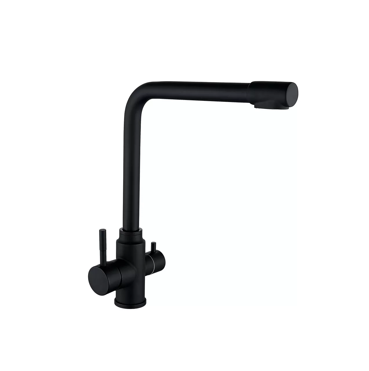 Смеситель для кухни Wezer EKO4C-01-BLACK под фильтр обратного осмоса Черный - фото 1