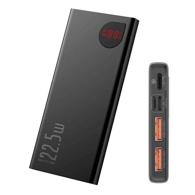 Аккумулятор портативний Baseus Adaman Metal 10000mAh 22.5W з технологією QC3.0+PD3.0 Black - фото 3