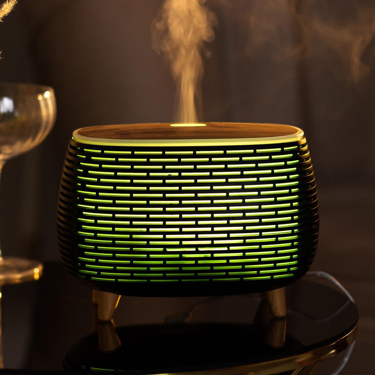 Зволожувач повітря Holdmay Life of Leisure Aroma Diffuser 400 мл Чорний (3845) - фото 2 Зволожувач повітря Holdmay Life of Leisure Aroma Diffuser 400 мл Чорний (3845) - фото 2