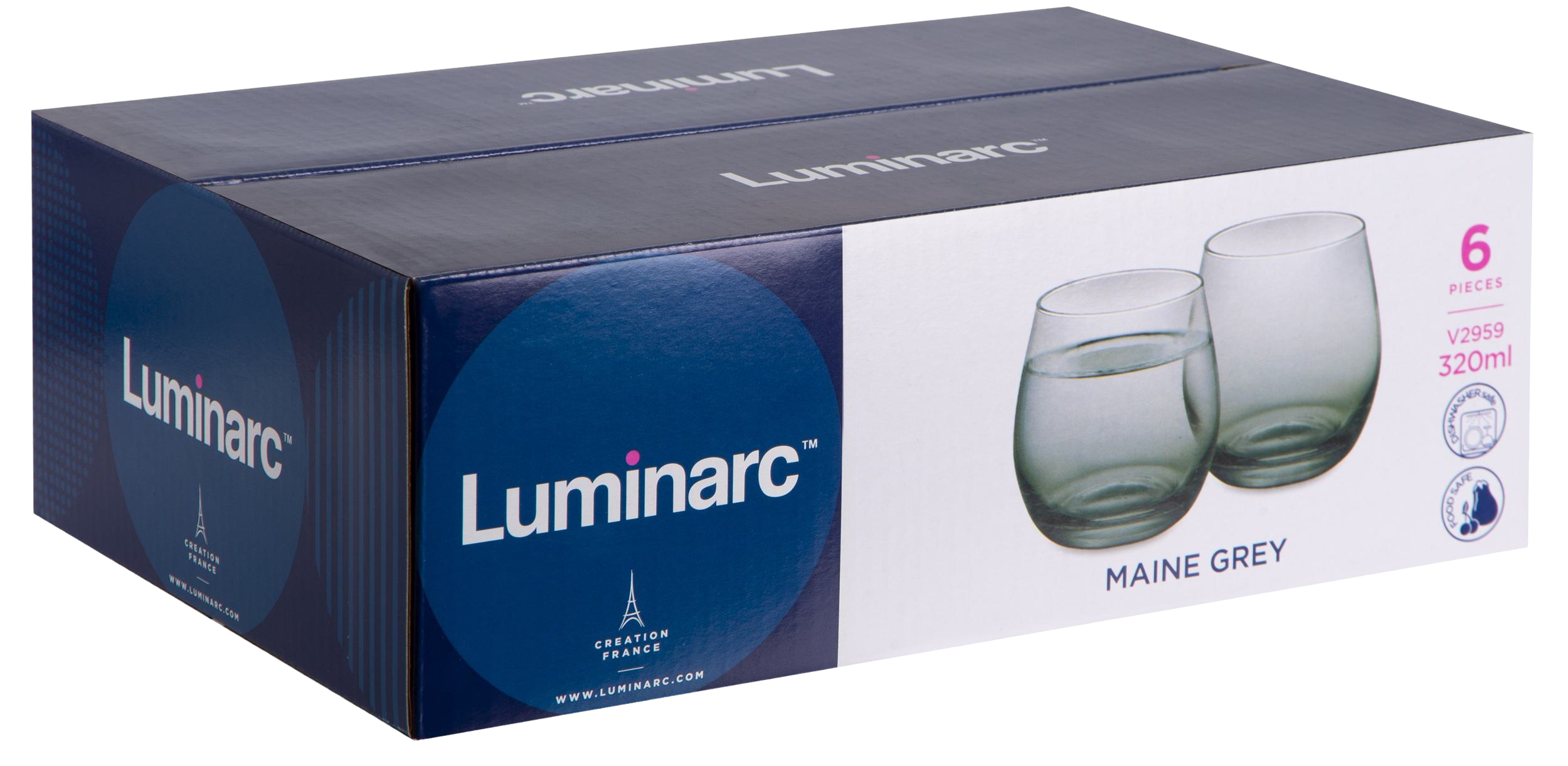 Набір склянок Luminarc MAINE GREY 6 шт. 320 мл (UG-V2959) - фото 2