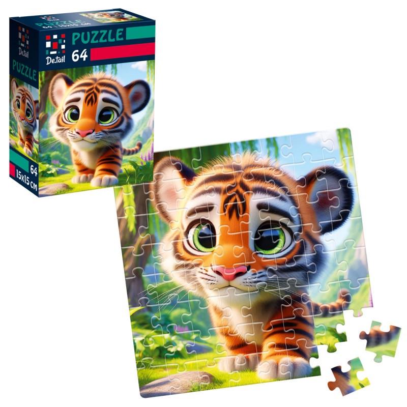 Пазлы Vladi Toys Милый тигренок 64 детали (DT1234-15)