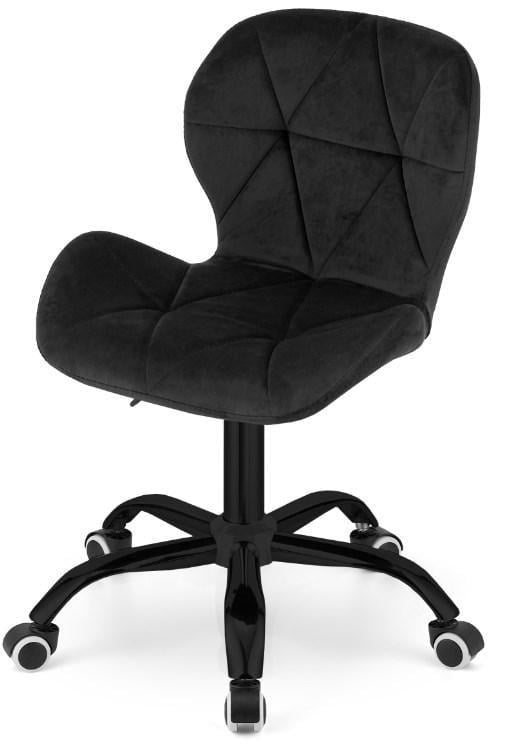 Кресло офисное компьютерное на колесах Bonro B-531 велюр Черный (4178) - фото 3