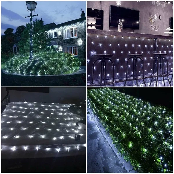 Гірлянда-сітка UKC на вікно 1,5x1,5 м 120 LED Холодний Білий (2035403291) - фото 2 Гірлянда-сітка UKC на вікно 1,5x1,5 м 120 LED Холодний Білий (2035403291) - фото 2