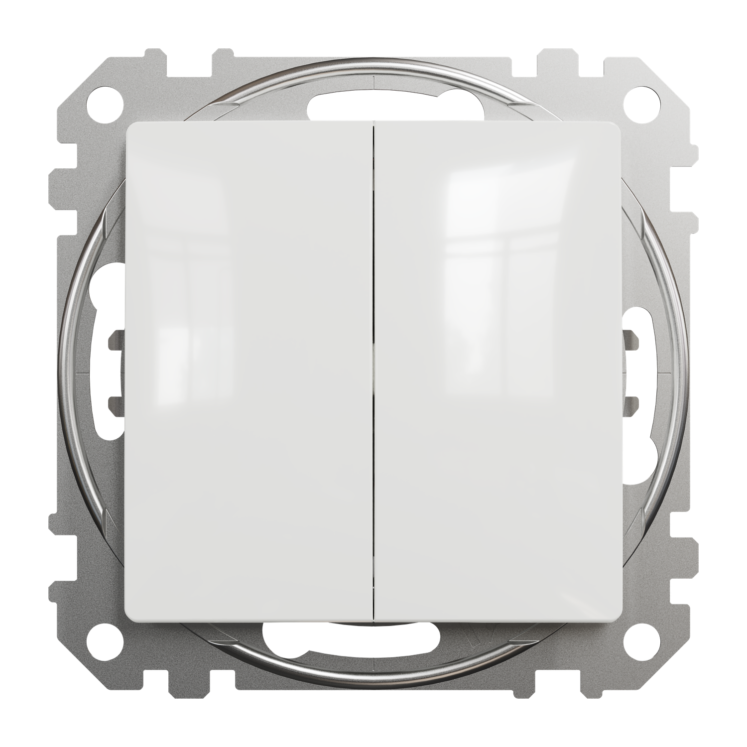 Вимикач кнопковий двоклавішний Schneider Electric Sedna Design & Elements 10A Білий (SDD111118) Вимикач кнопковий двоклавішний Schneider Electric Sedna Design & Elements 10A Білий (SDD111118)