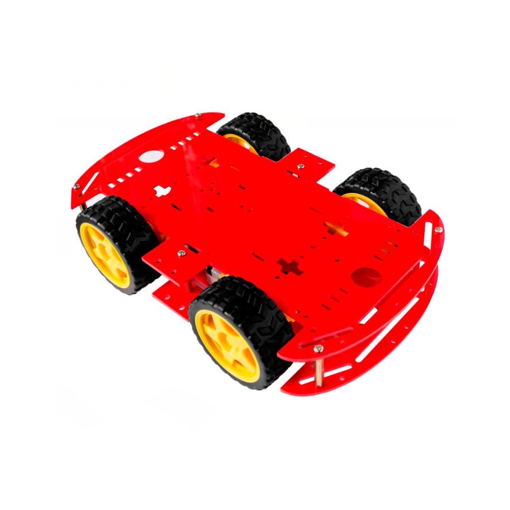 Шасі Arduino 4 WD платформа Червоний