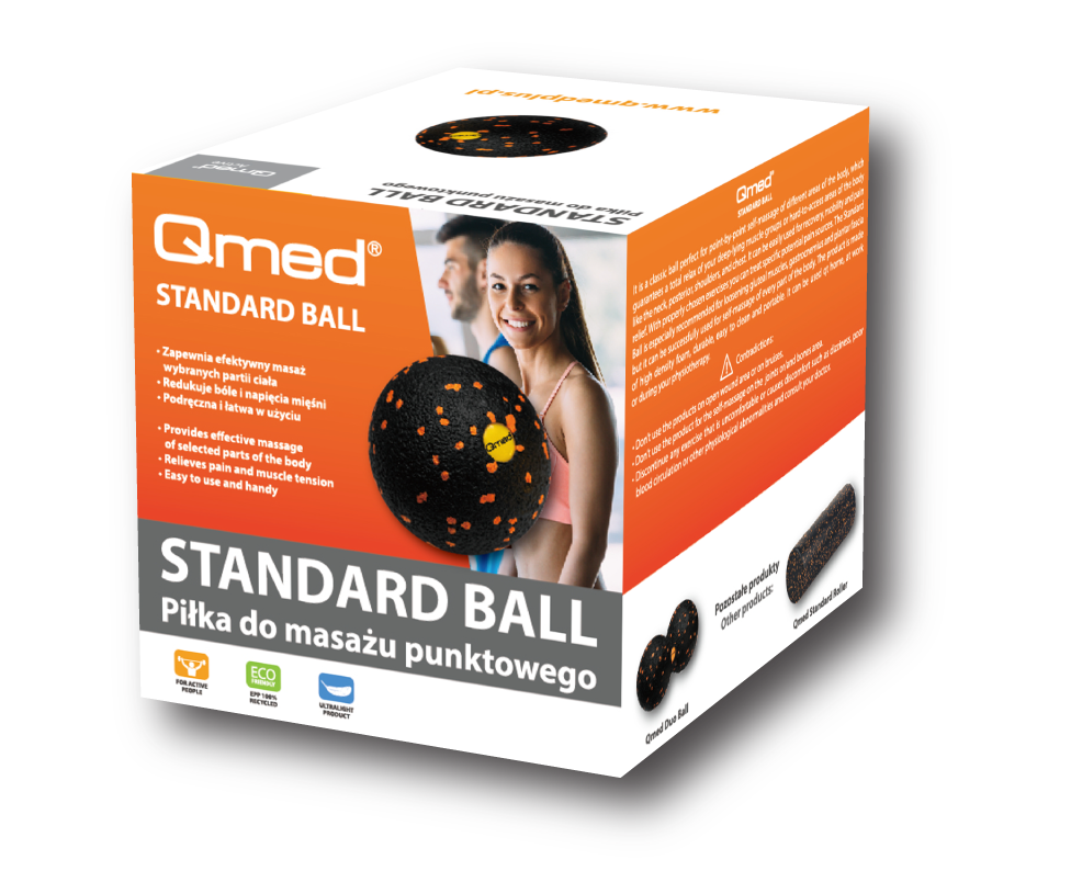 Масажний мяч Qmed Standard Ball 8 см - фото 2