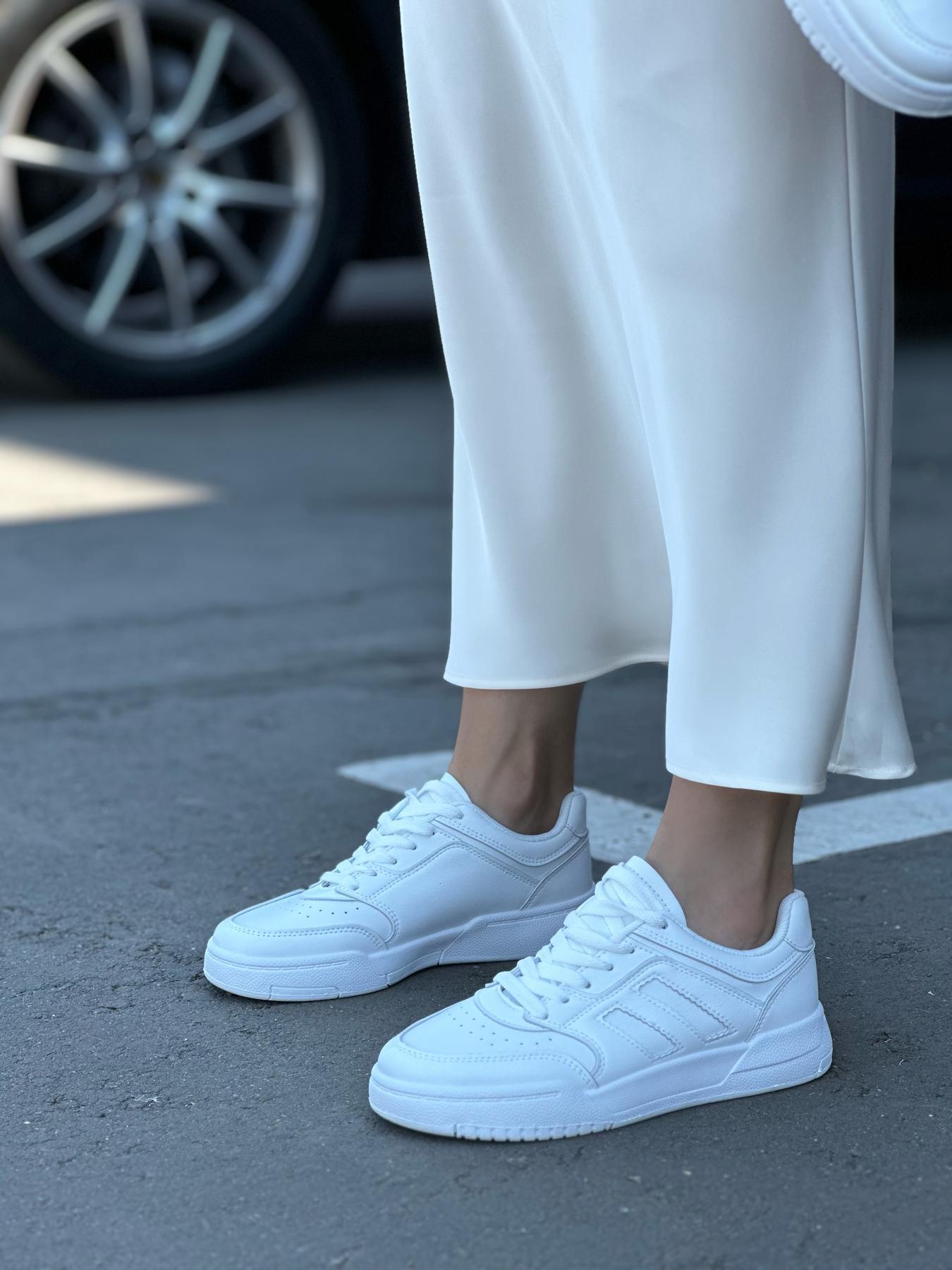 Кеды женские пресс-кожа р. 39 Белый (10381448) - фото 3 Кеды женские пресс-кожа р. 39 Белый (10381448) - фото 3