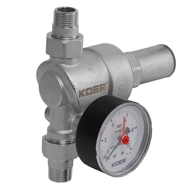 Редуктор давления KOER KR.1239 с мембранным манометром 1/2" (KR4971)